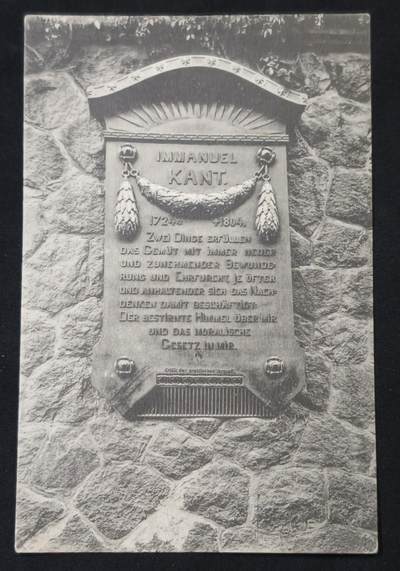 甄臻铺-世界币章拍卖（第53期），甄品场拍品征集中，送拍享返佣金等优惠多多 - 德意志哲学家伊曼纽尔·康德墓碑明信片