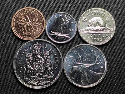 KK钱币收藏小铺   套币 批量/好品散币专场 2月预留时间 周末发货 -  1983加拿大大小面值清年一套 精制