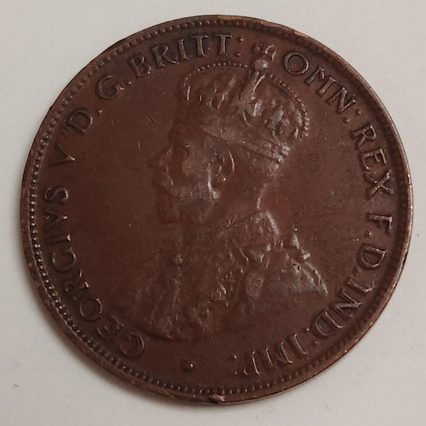 布加迪🐬～世界钱币(上海)🌾第 279 期 /  各国套币和散币 澳大利亚🇦🇺 1926年 1/2便士