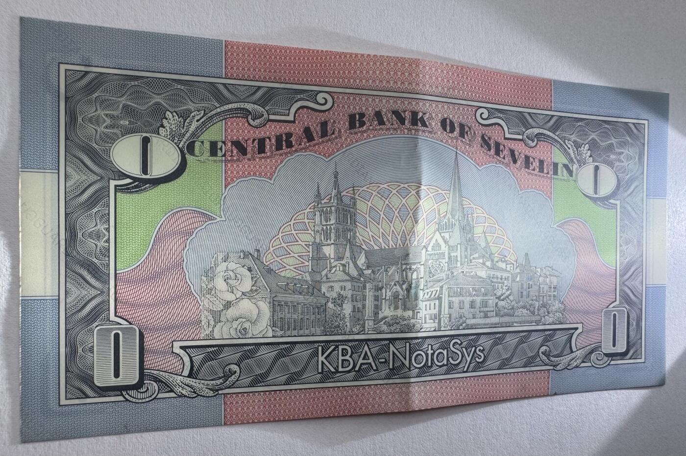 2026第4场（总第231期）：精品测试钞、外钞综合场  塑料/KBA-NotaSys “拜伦勋爵”早期0面值Guardian基材塑料测试钞（有中折）