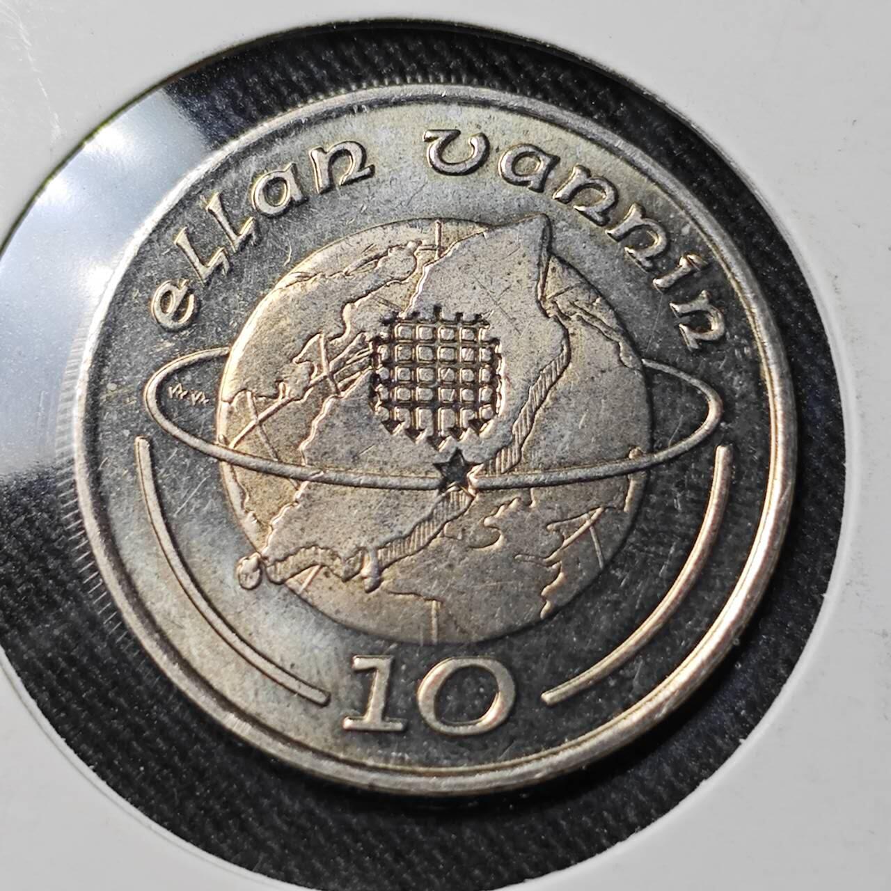 KK钱币收藏小铺   套币 批量/好品散币专场 2月预留时间 周末发货  1988马恩岛10便士