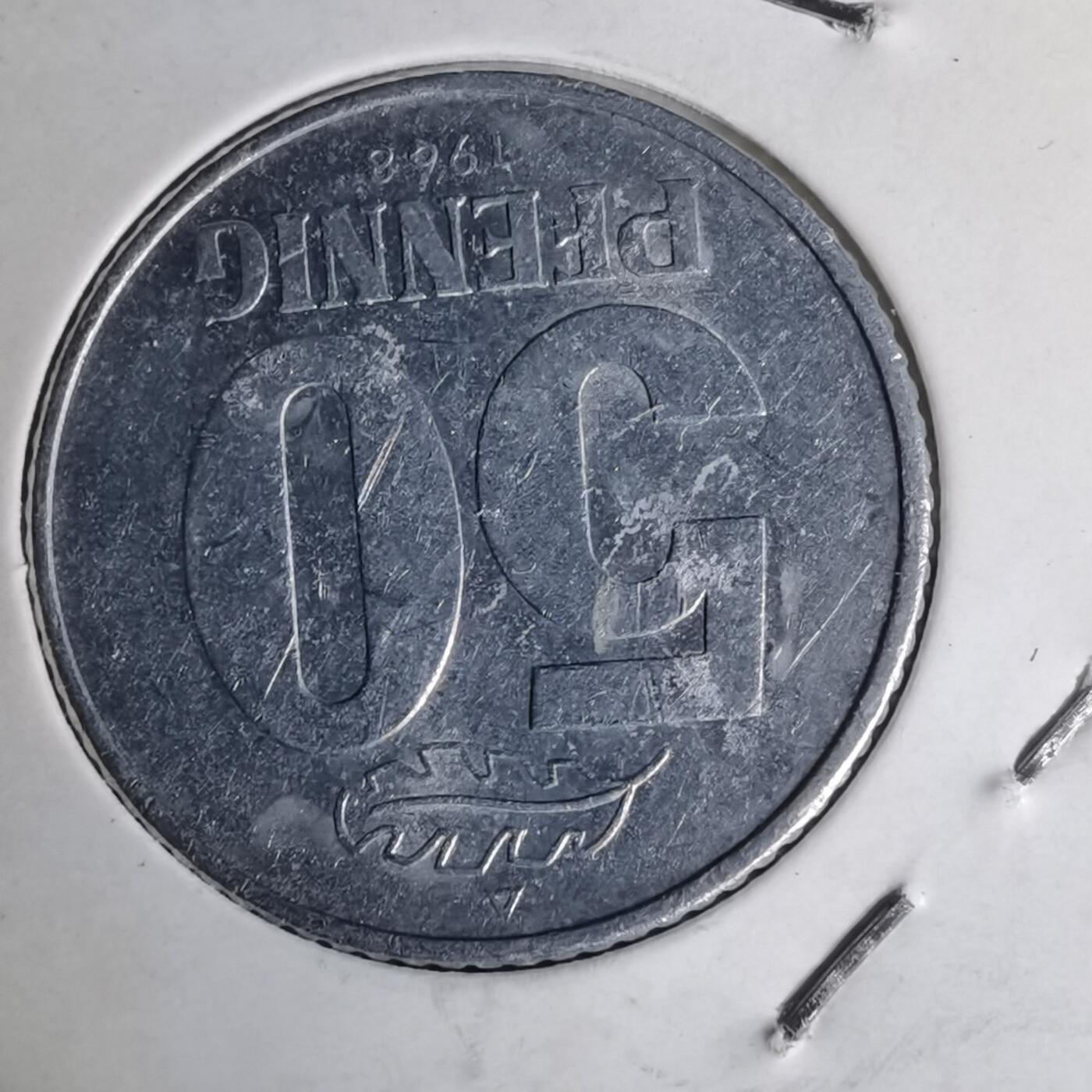 沼泽如烟--第1012场 东德1968年50芬尼