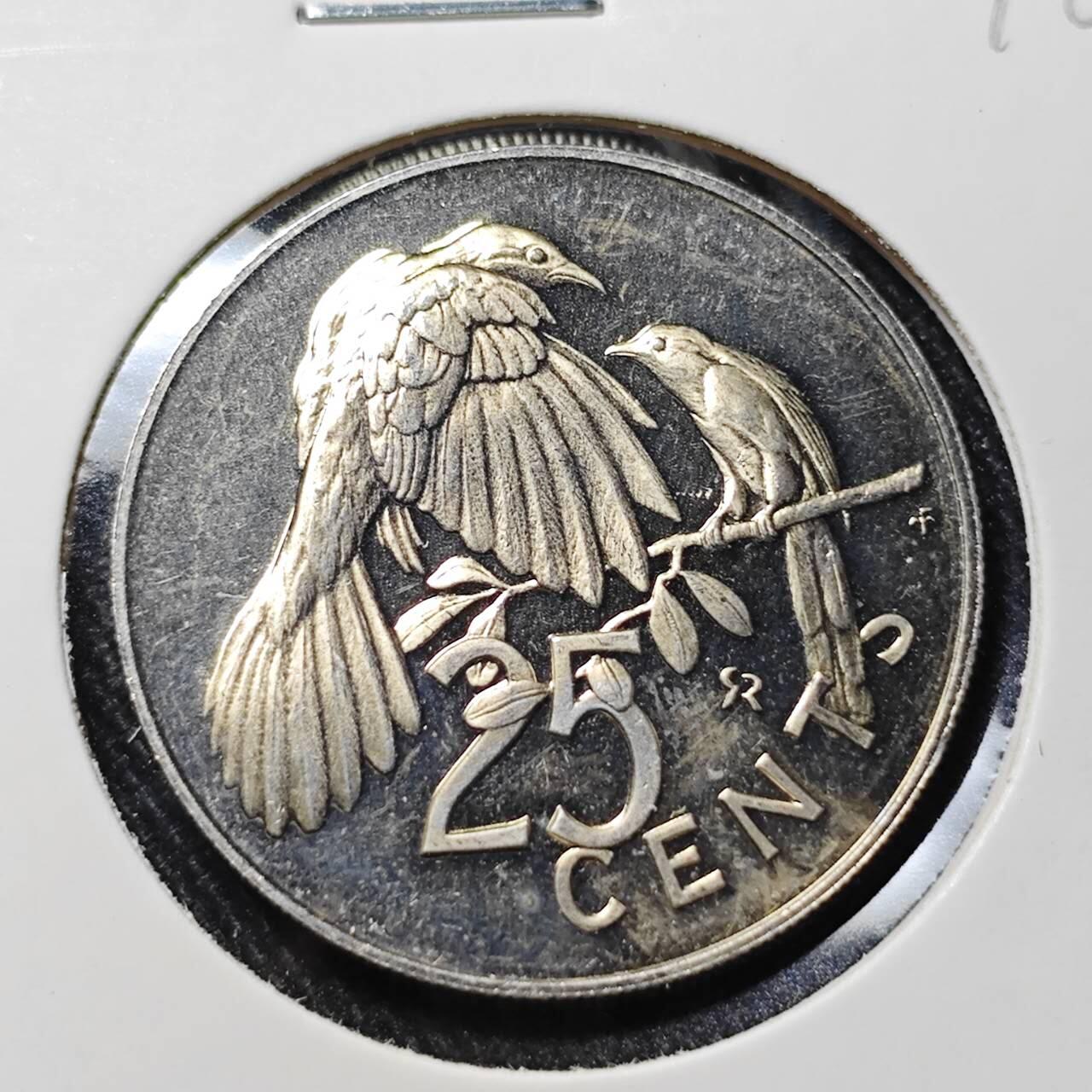 KK钱币收藏小铺   套币 批量/好品散币专场 2月预留时间 周末发货  1973维尔京群岛精制25分