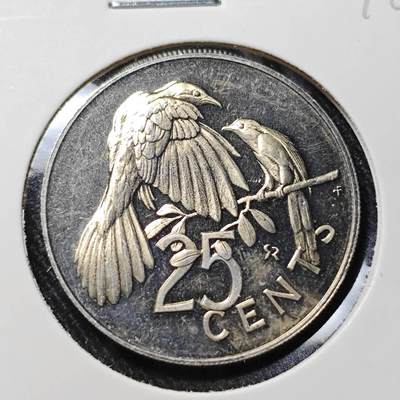 KK钱币收藏小铺   套币 批量/好品散币专场 2月预留时间 周末发货 -  1973维尔京群岛精制25分