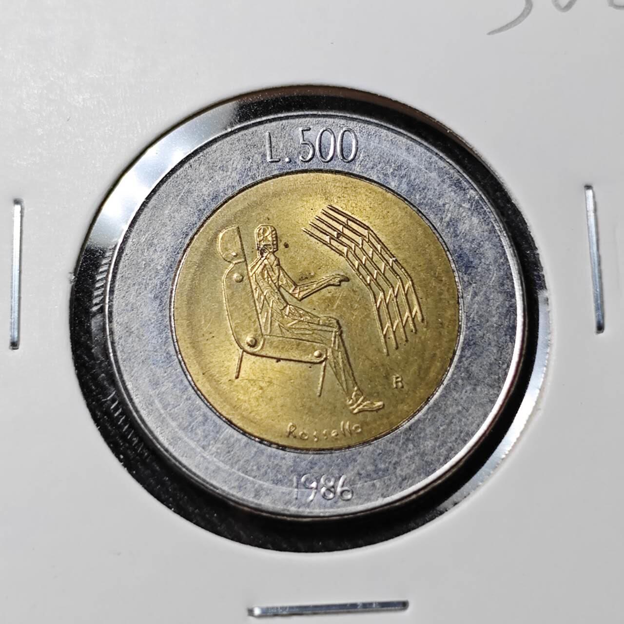 KK钱币收藏小铺   套币 批量/好品散币专场 2月预留时间 周末发货   圣马力诺500里拉双色币