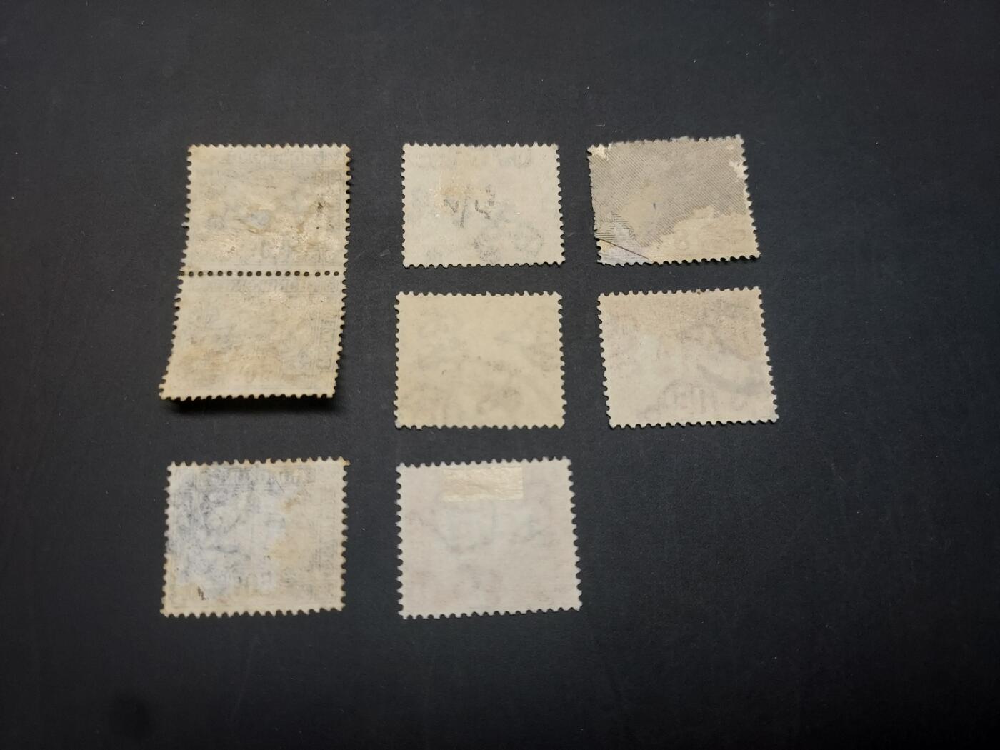 博彦收藏   3月11日 8点邮票专场 全场包邮 香港 欠资旧票8枚 个别有薄/瑕疵，大部分上品