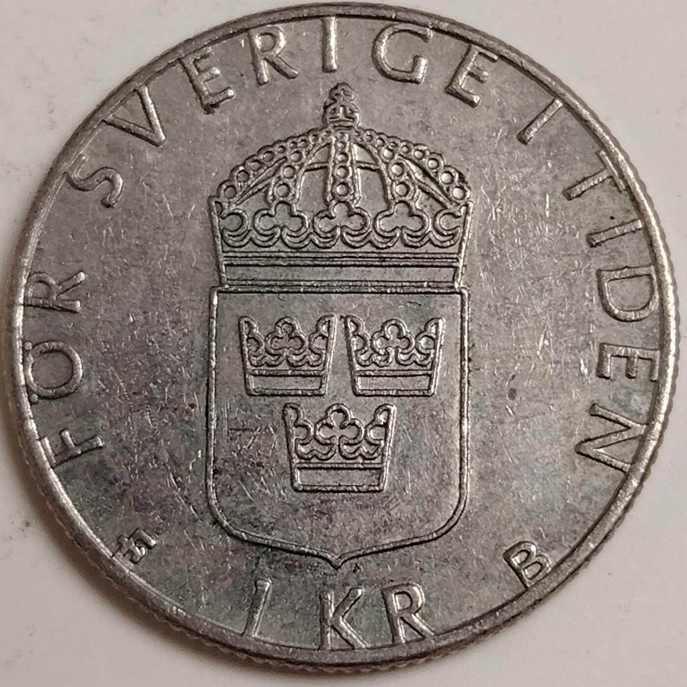 布加迪🐬～世界钱币(上海)🌾第 279 期 /  各国套币和散币 瑞典🇸🇪 1997年 1克朗