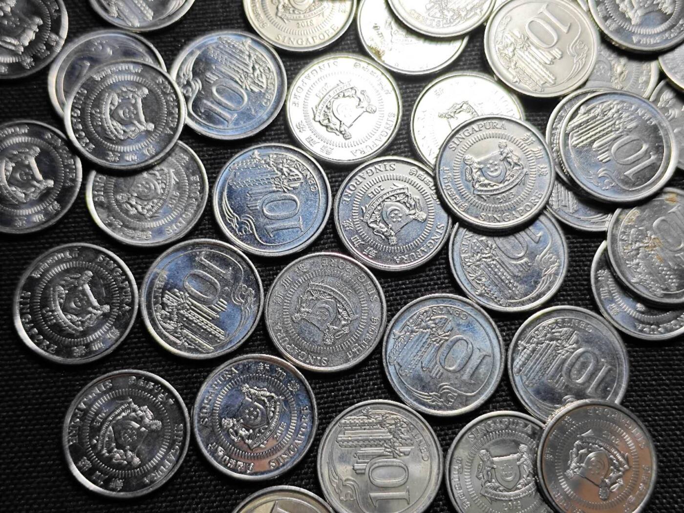 KK钱币收藏小铺   套币 批量/好品散币专场 2月预留时间 周末发货  新加坡20分一组85枚 面值17新加坡元