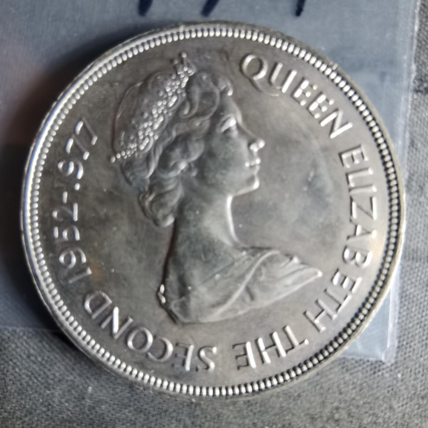 沼泽如烟--第1013场 根西1977年25便士纪念币