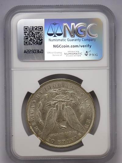 观钱近现代机制币拍卖No.002  美国1889年1美元摩根银元 NGC MS61
