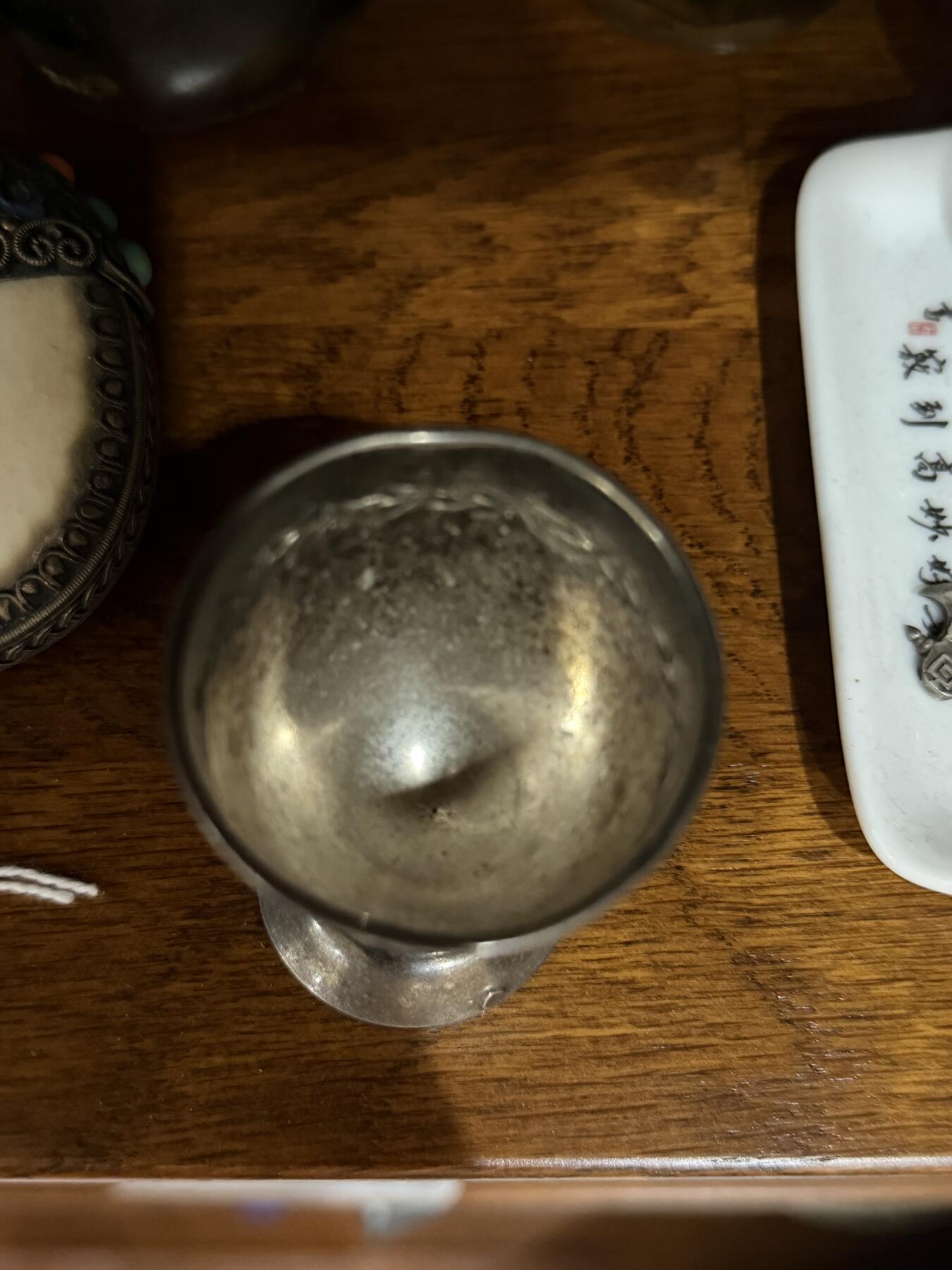 海外回流精品专场（五） 法国回流老银酒杯（重16.1g，有银标）