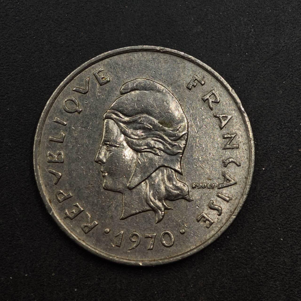 【淘币小摊】实时拍第八百七十六拍   散币场    每周一统一发货 赫布里底1970年10法郎镍币