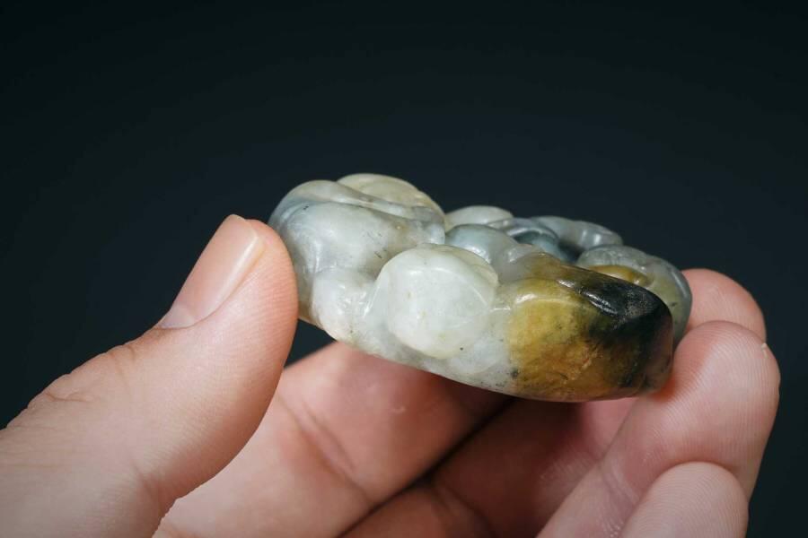 上海都达杂项专场四十五【全场包邮】  古玉多子多福挂件92-42