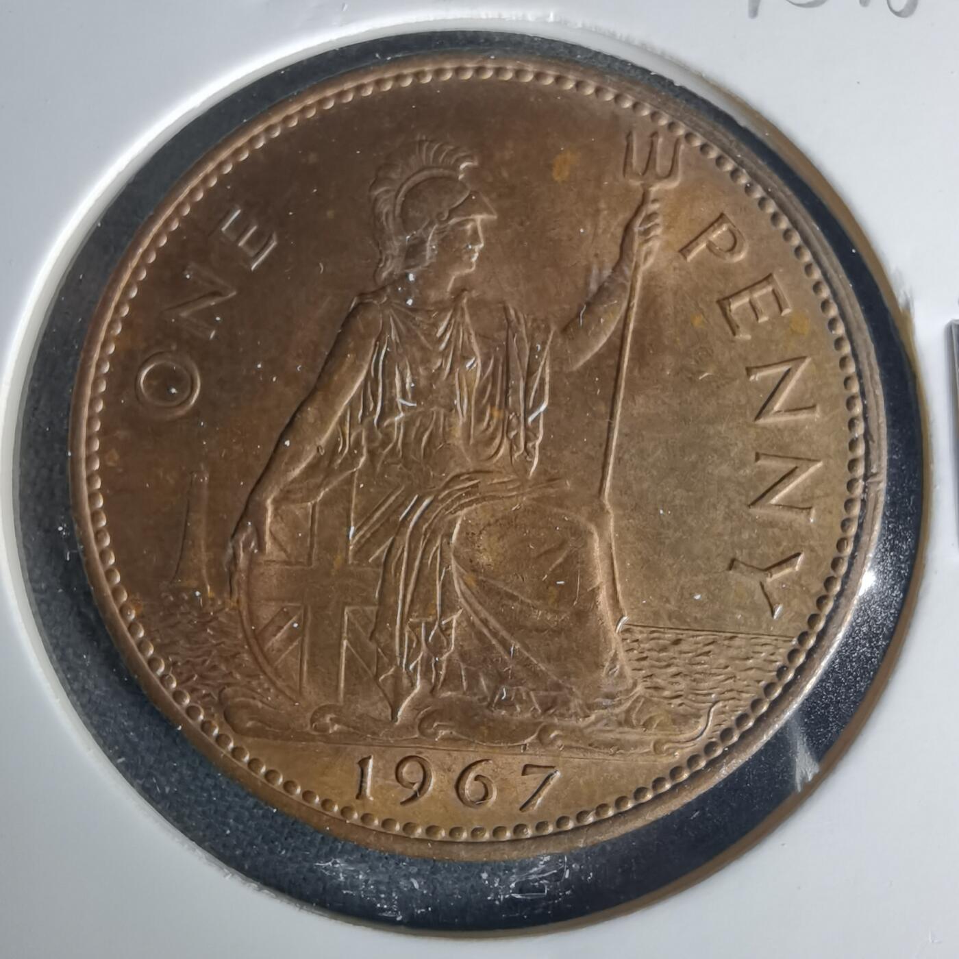 沼泽如烟--第1015场 英国1967年1便士