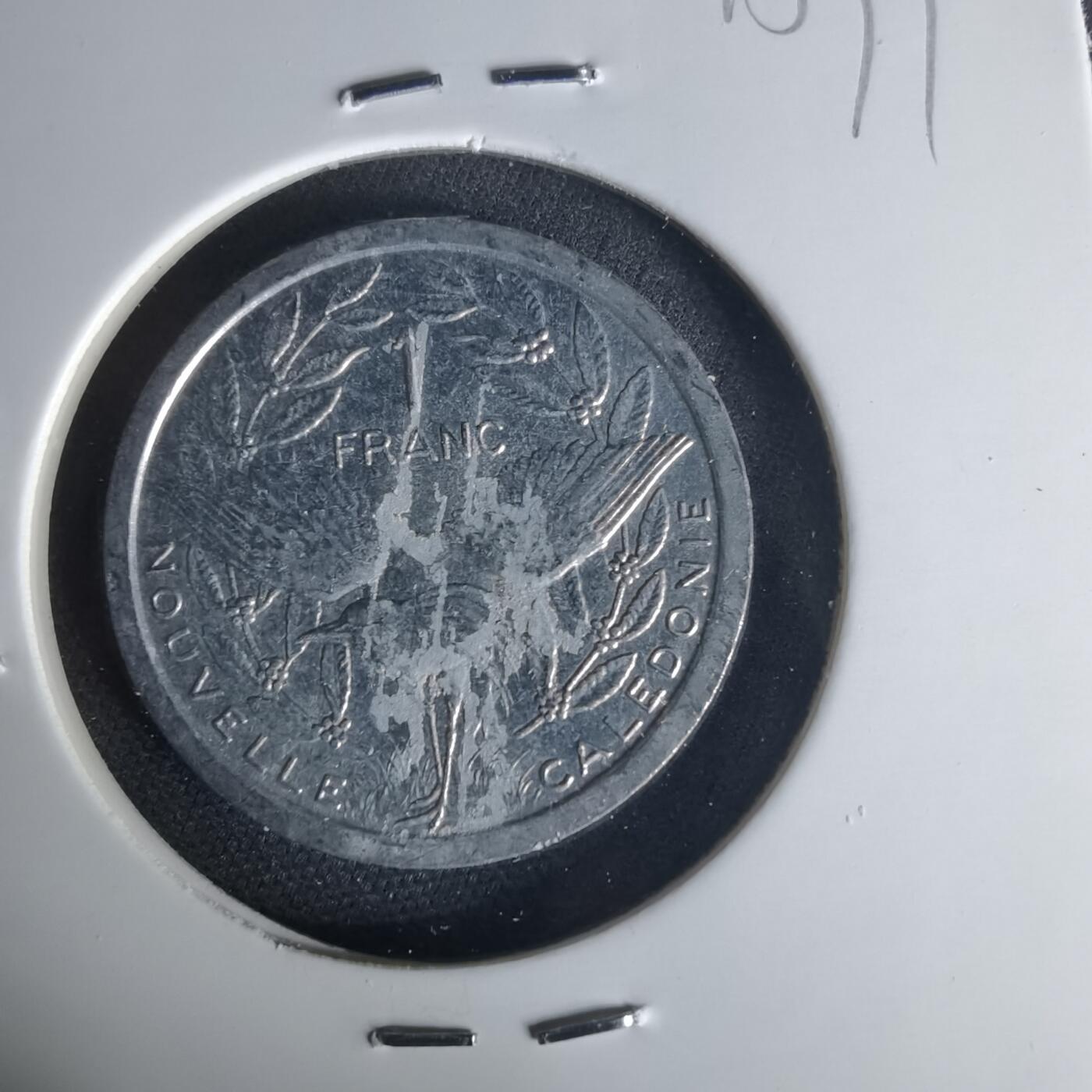 沼泽如烟--第1015场 法属新喀里多尼亚1971年1法郎