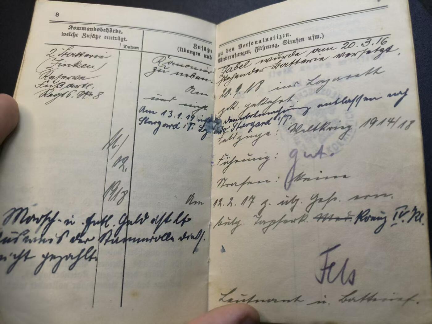 云宸嘉赏-勋臻精藏⭐️年后精品专拍场次🎖 德意志帝国士官证件--原主卡尔・哈贝尔 具备III级射击认证 下士官阶归属于--Provincial-Subartillerie：省属后备炮兵-掌握88毫米加农炮和150毫米榴弹炮操作（一战时期炮兵对微积分等要求非常高 因此合格的重炮炮兵非常砂浆）