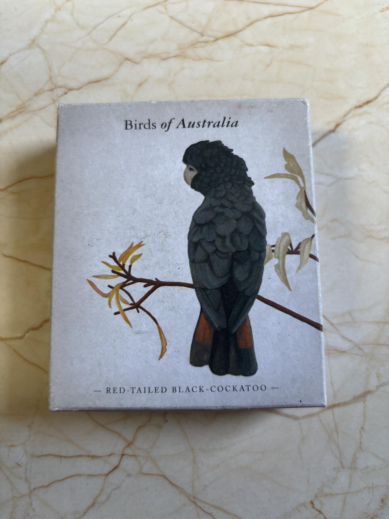 第192期拍卖 澳大利亚2013年雀鸟系列红尾黑凤头鹦鹉银币，999银，发行10000枚