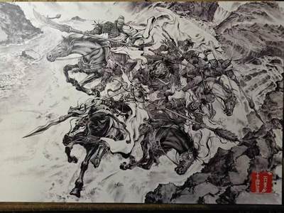 满赠PR！！龙虎卡牌-七七场（满200元包邮，无佣金，每周六结拍，欢迎送拍） A4粗闪大卡 百里卡牌 港漫水浒 夏伟义 - 五虎下山