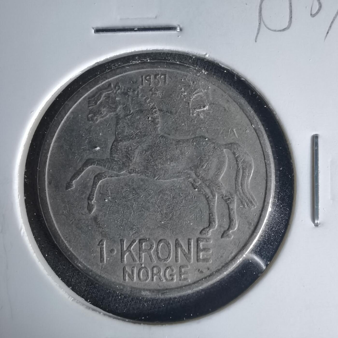 沼泽如烟--第1015场 挪威1958年1克朗