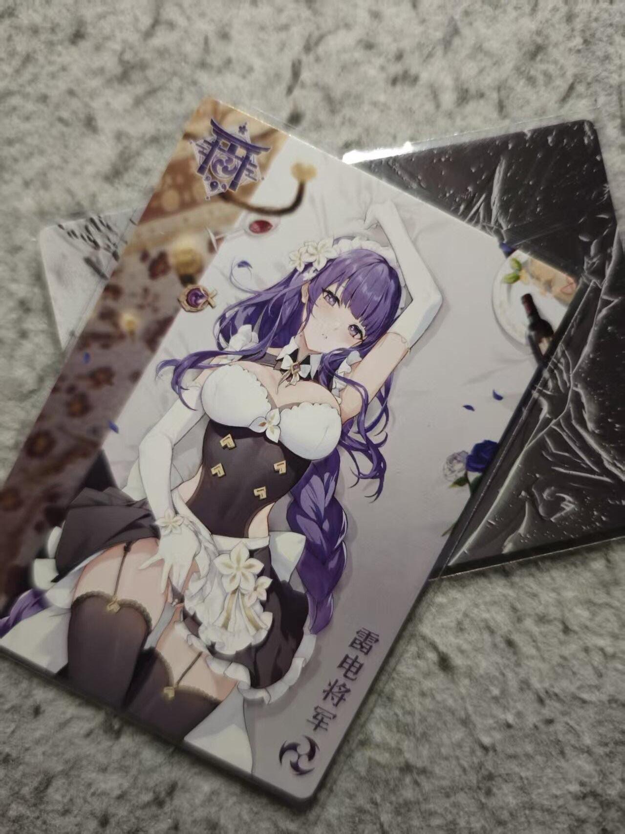 满赠PR！！龙虎卡牌-七七场（满200元包邮，无佣金，每周六结拍，欢迎送拍） 粗闪2张 奇点 雷电将军&好看少女