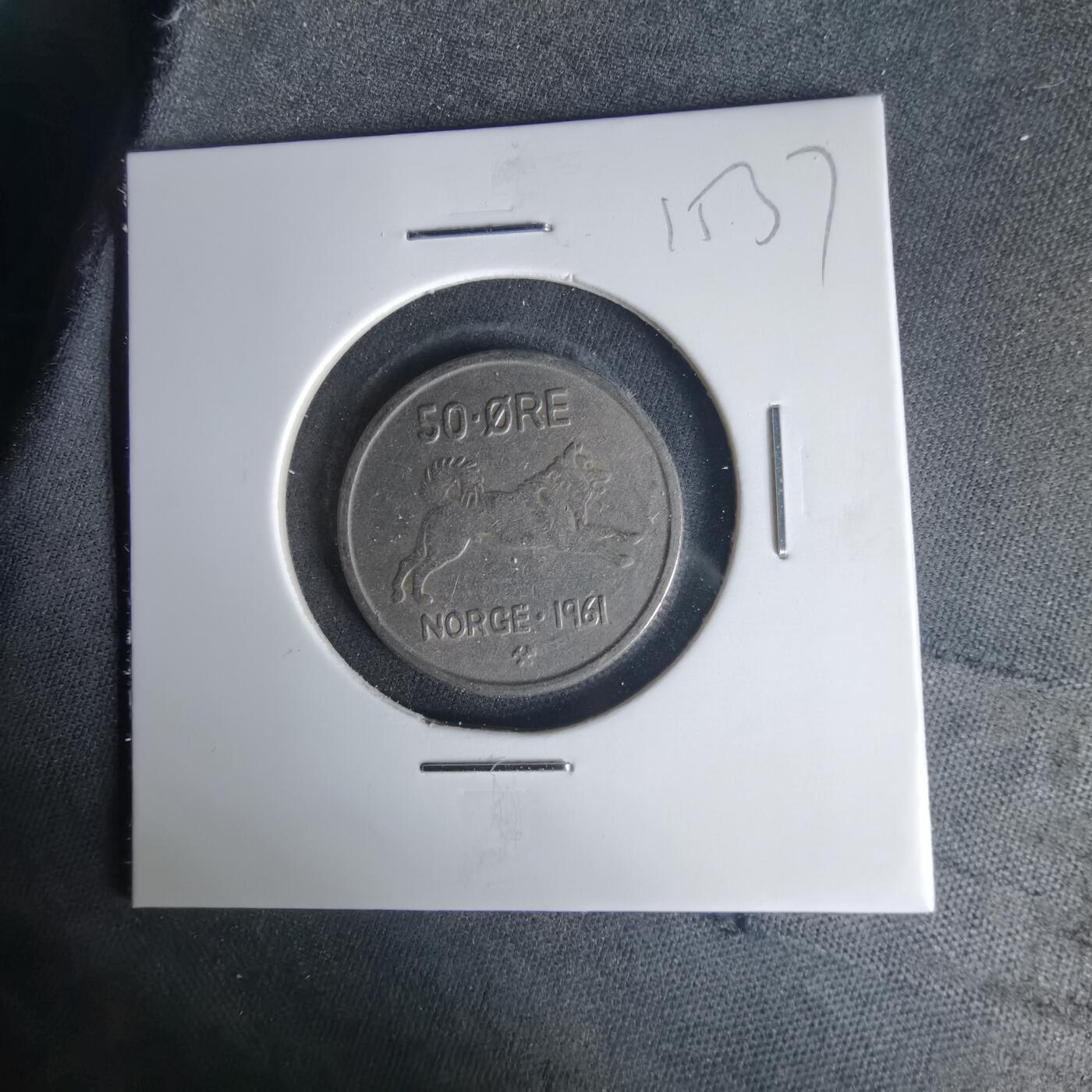 沼泽如烟--第1015场 挪威1961年50欧尔