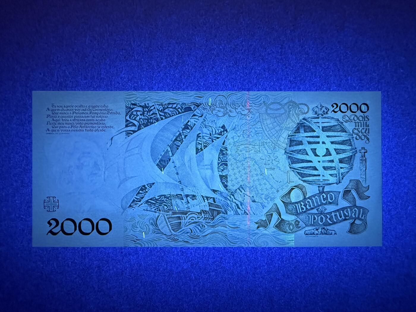 《艾美收藏》第235期-3.8周日外币荟萃 葡萄牙2000埃斯库多 UNC 1991年 葡萄牙航海家迪亚斯 A冠无47