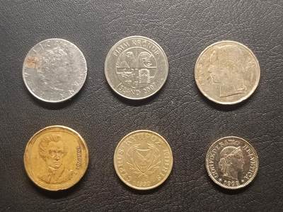 荟藏特别场次第五期——“社长的钢镚堆” 欧洲硬币批量六枚