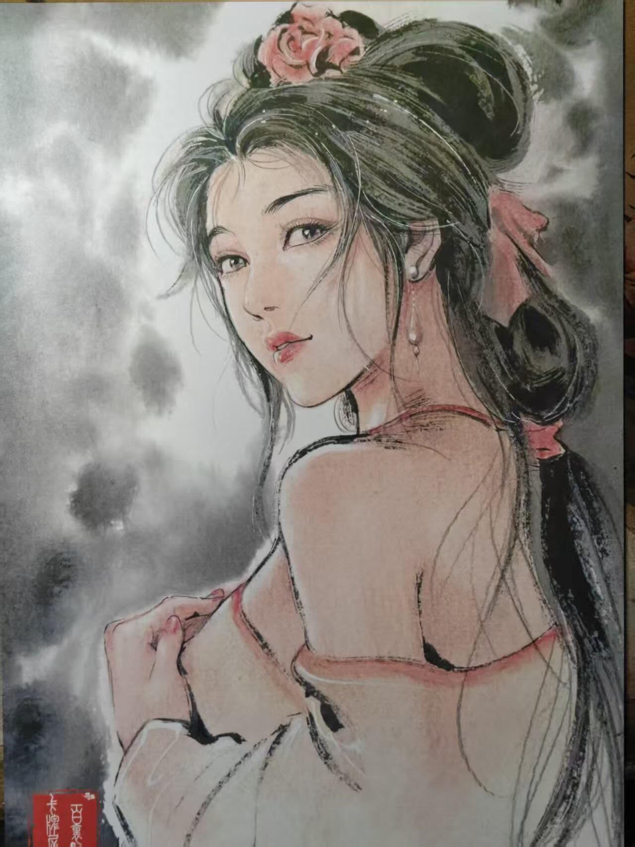 满赠PR！！龙虎卡牌-七七场（满200元包邮，无佣金，每周六结拍，欢迎送拍） A4粗闪大卡 百里卡牌 港漫水浒 夏伟义 - 潘金莲