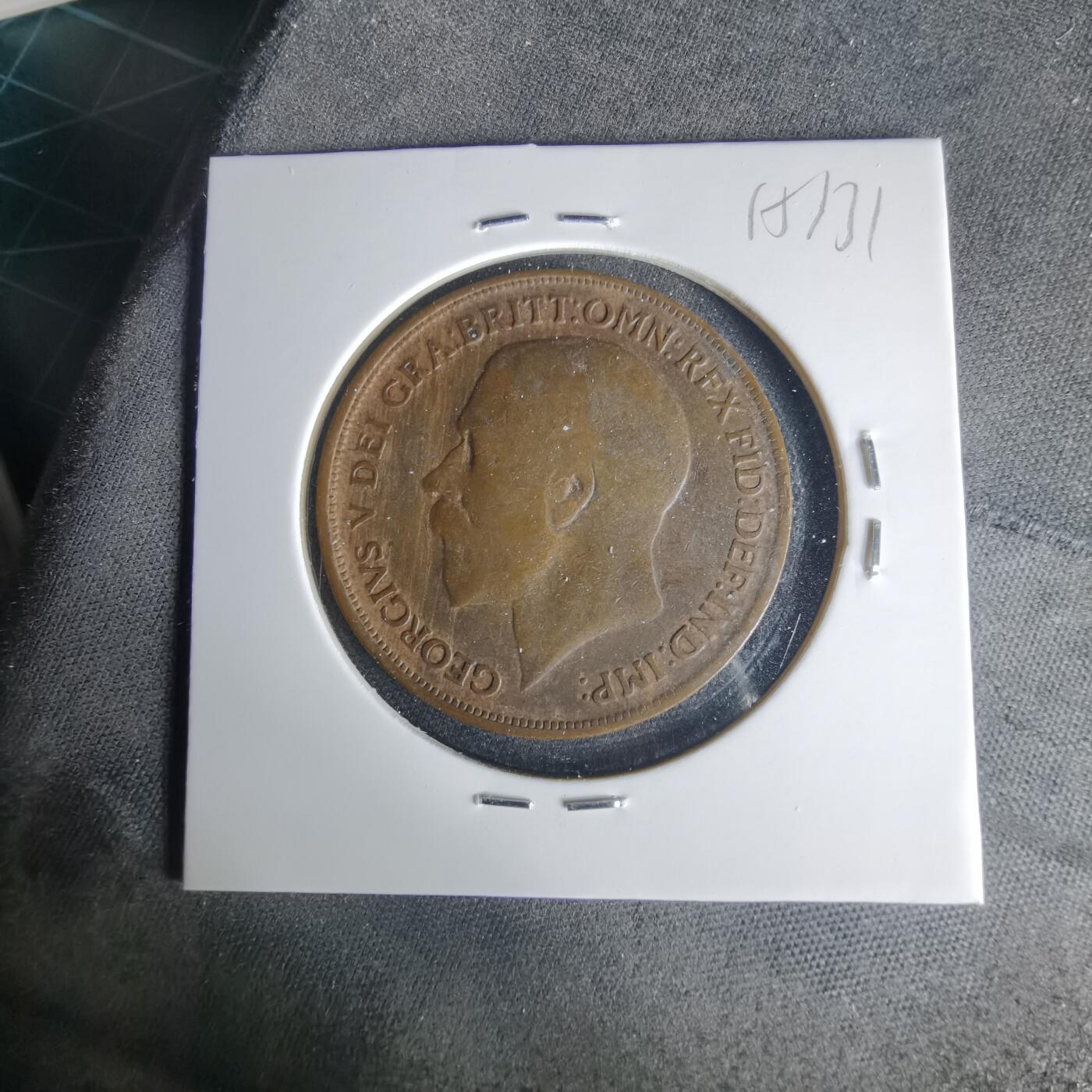 沼泽如烟--第1015场 英国1919年1便士