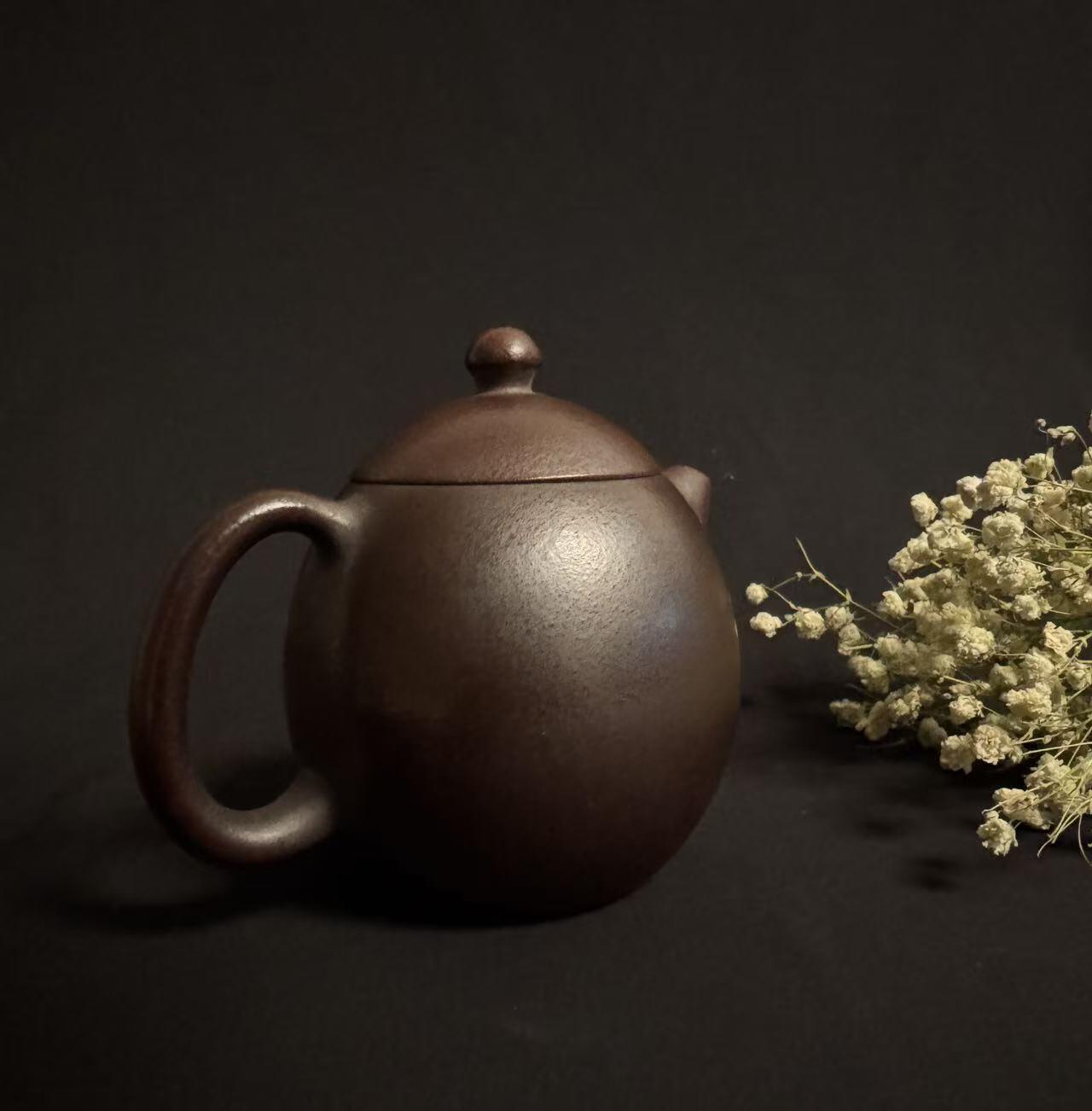 零元拍：原矿手工紫砂小龙蛋壶（200毫升