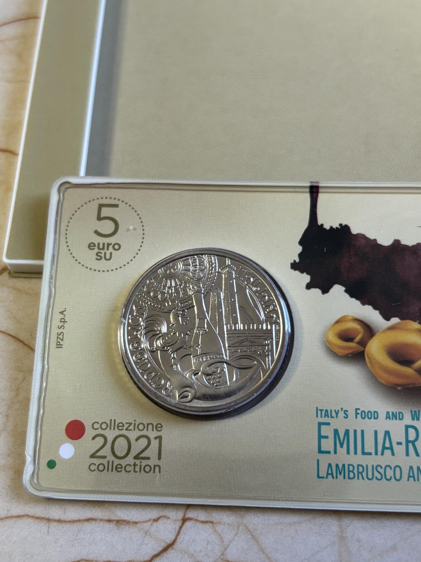 第192期拍卖 意大利2021饮食文化系列2艾米利亚罗马涅纪念币