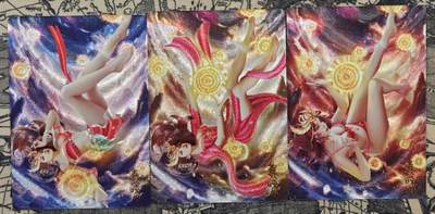 满赠PR！！龙虎卡牌-七七场（满200元包邮，无佣金，每周六结拍，欢迎送拍） - 粗闪3张 李爻原创 - 谭二盲包 惑神潭 羲和三渐变