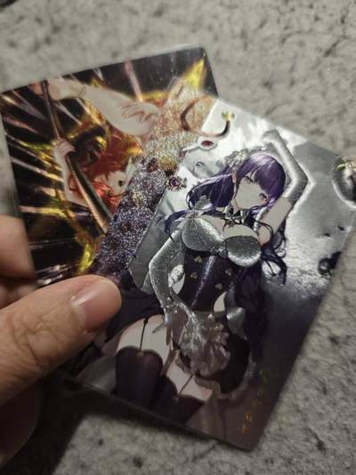 满赠PR！！龙虎卡牌-七七场（满200元包邮，无佣金，每周六结拍，欢迎送拍） - 粗闪2张 奇点 雷电将军&好看少女