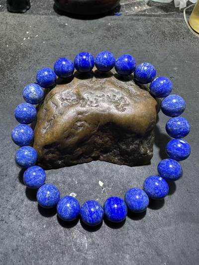 精美阿富汗老矿青金石手串一条， 精美阿富汗老矿青金石手串一条，