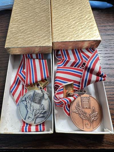 蒂克钱币-第59场 日本企业章 徽章拍卖 - 多摩少年棒球联盟 镀银和铜章 两枚