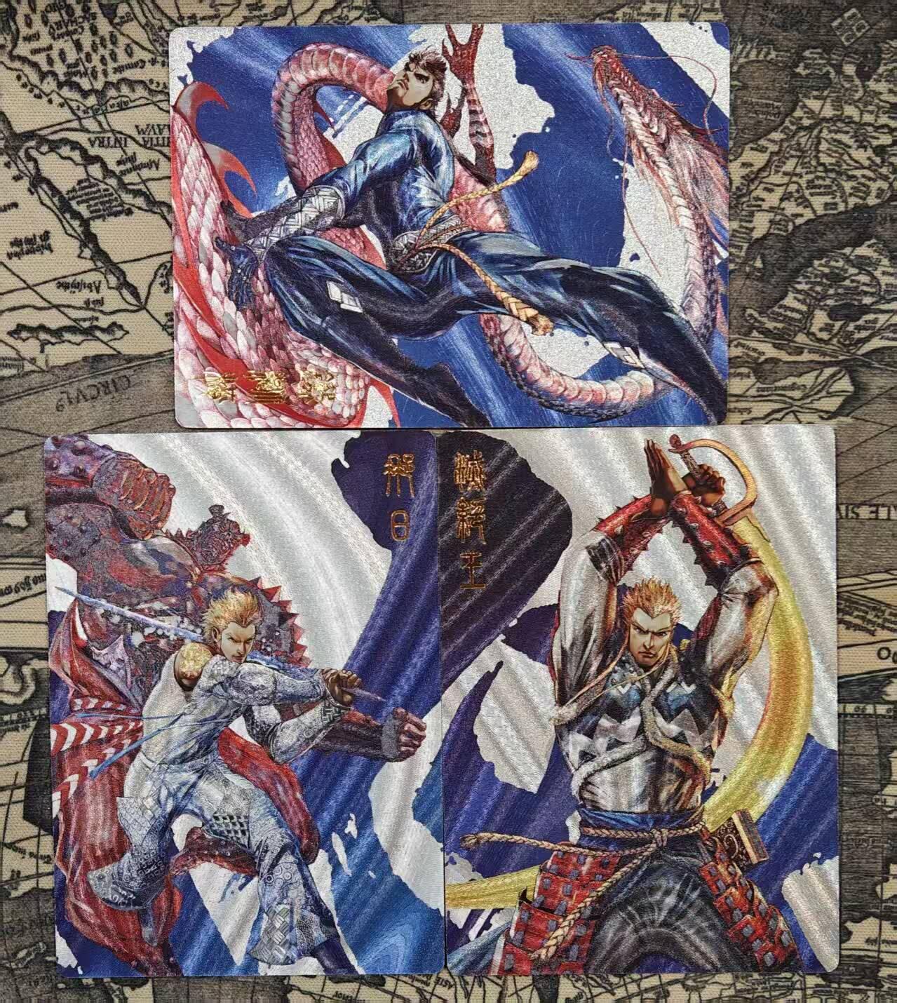 满赠PR！！龙虎卡牌-七七场（满200元包邮，无佣金，每周六结拍，欢迎送拍） 粗闪3张 谭二盲包 铁将纵横第二弹 一套 (铁纵横&那日&灭绝王)