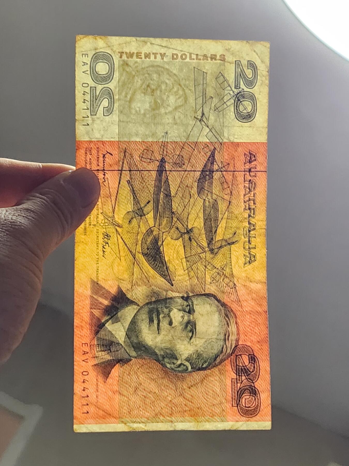 3月5号晚上8点 外国纸币自动截拍第34场 澳大利亚20原票