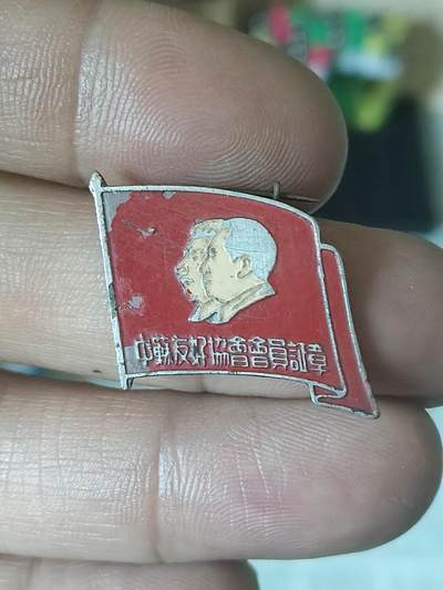 中苏友好会员证章 - 中苏友好会员证章