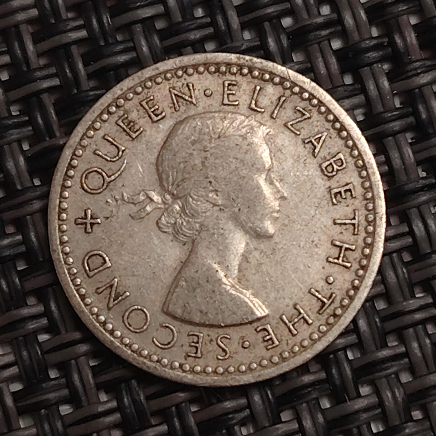 布加迪🐬～世界钱币(上海)🌾第 279 期 /  各国套币和散币 罗德西亚和尼亚萨兰 1957年 3便士