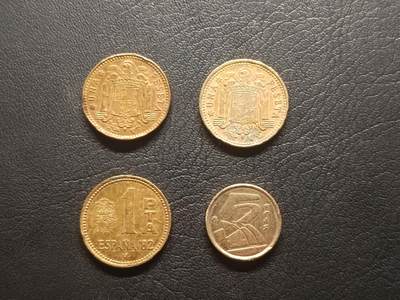 荟藏特别场次第五期——“社长的钢镚堆” - 西班牙硬币批量四枚