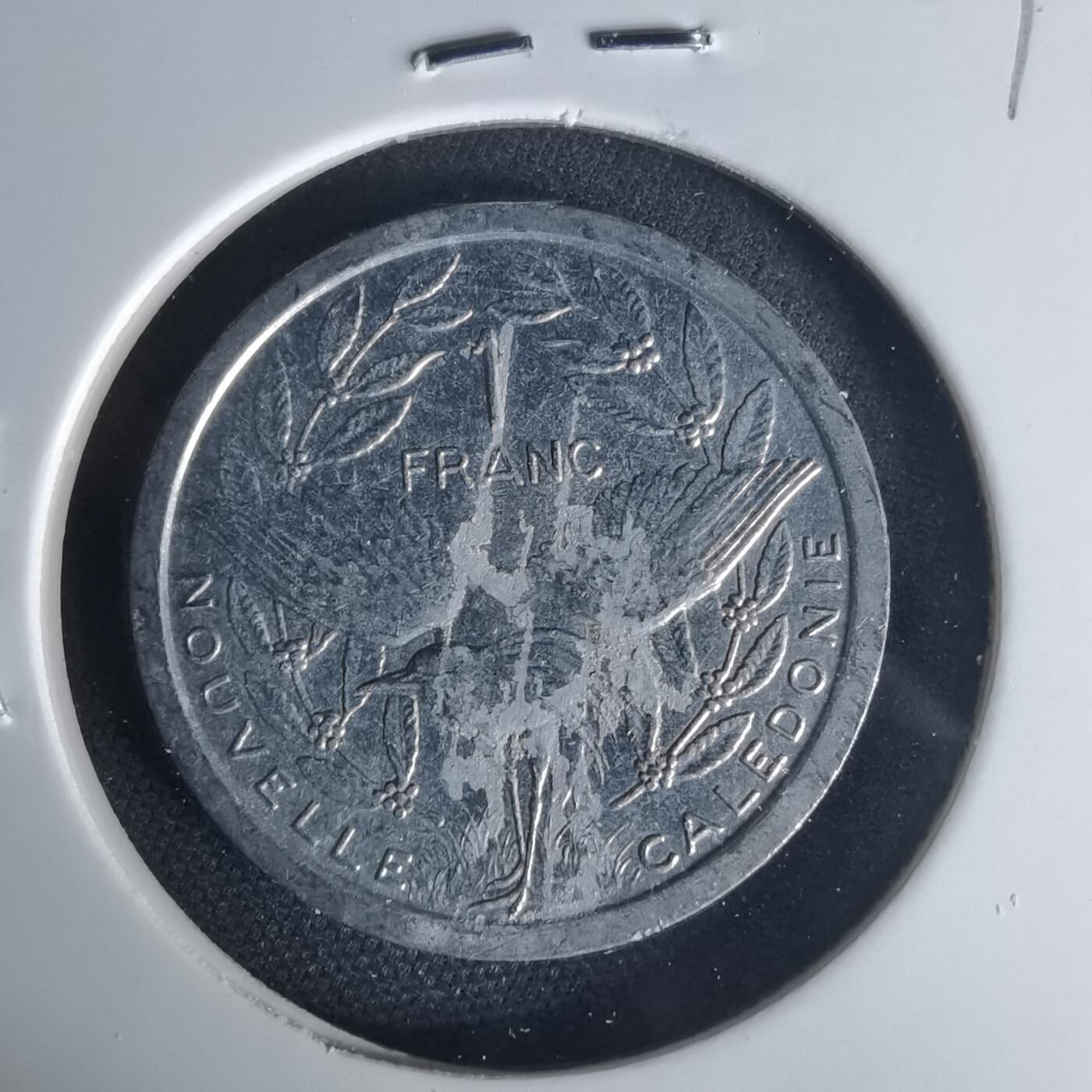 沼泽如烟--第1015场 法属新喀里多尼亚1983年1法郎