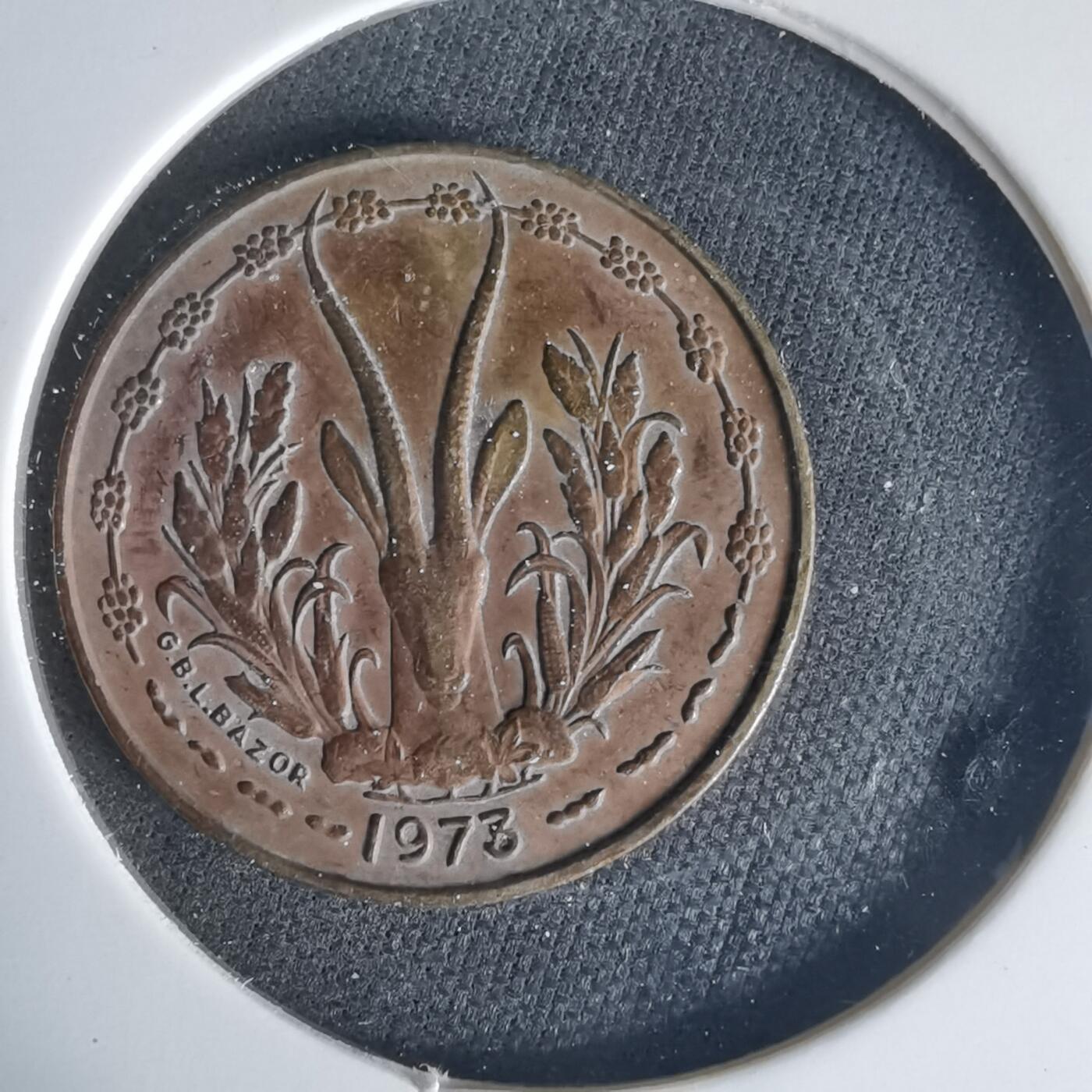 沼泽如烟--第1015场 西非1973年5法郎