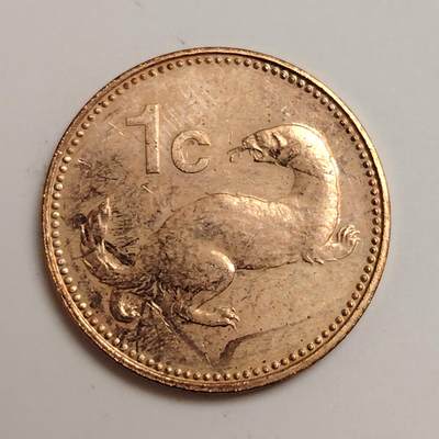 布加迪🐬～世界钱币(上海)🌾第 288 期 /  各国套币和散币 - 马耳他🇲🇹 2001年 1分