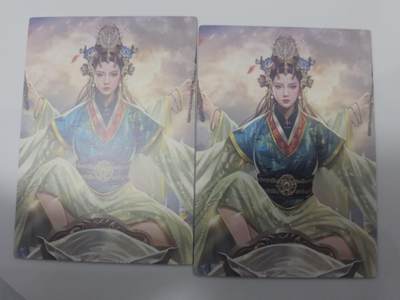 满赠PR！！龙虎卡牌-七七场（满200元包邮，无佣金，每周六结拍，欢迎送拍） 光栅变换卡2张 苍海承风满江红 犀牛美女 二宫 (变换清凉)