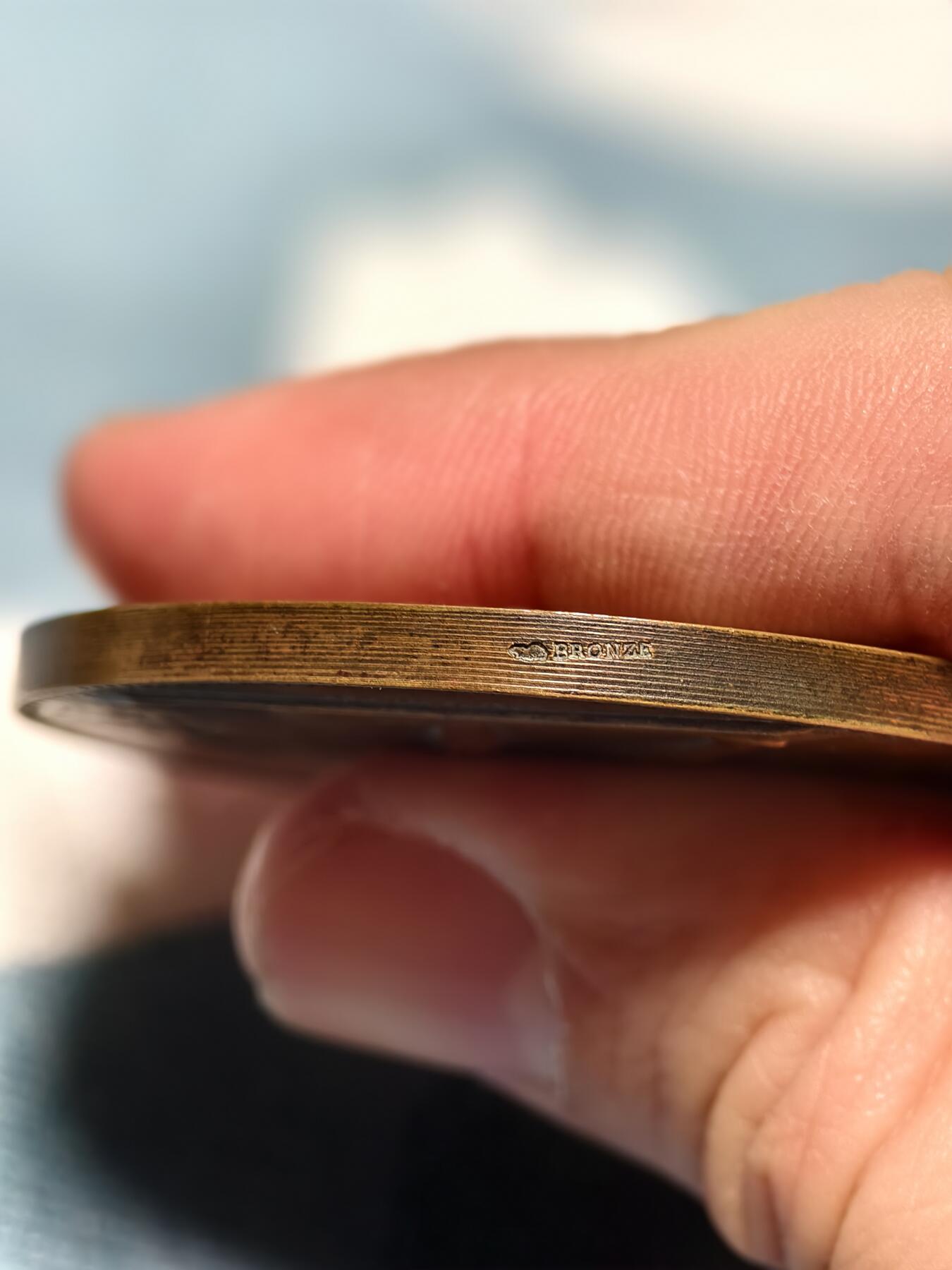 抚柳草堂-第十四期章牌钱币  奖章勋章限时免佣 满百包邮 放漏专场 1932法国上莱茵省农业竞赛大铜章  播种者 直径50mm 重62.8g 20世纪初法国新古典主义章牌艺术的典型代表作