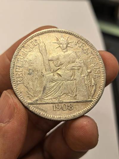 博洋堂世界钱币拍卖第163期（全场包邮） - 法属印支1908年坐洋银币
