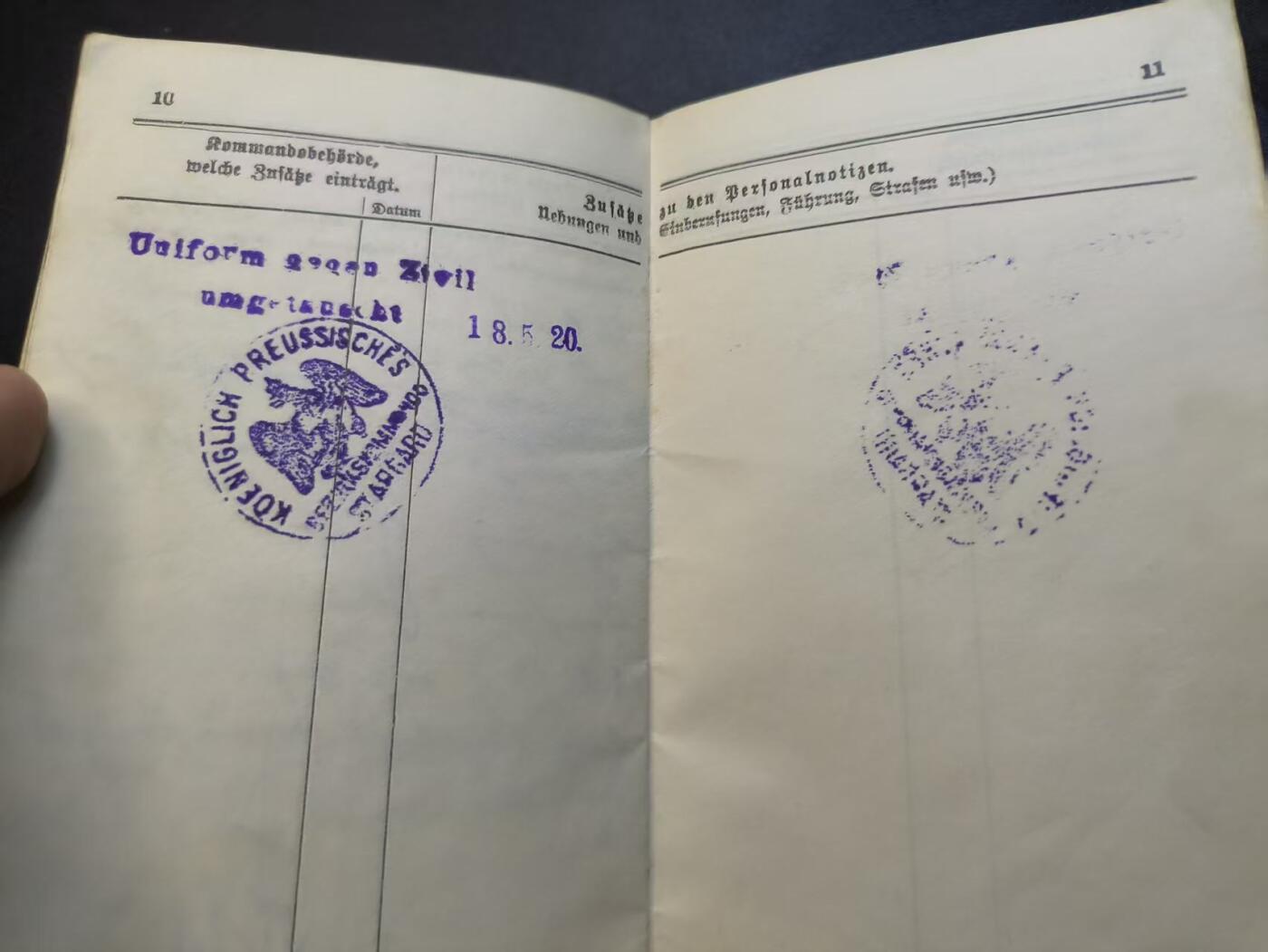 云宸嘉赏-勋臻精藏⭐️年后精品专拍场次🎖 德意志帝国士官证件--原主卡尔・哈贝尔 具备III级射击认证 下士官阶归属于--Provincial-Subartillerie：省属后备炮兵-掌握88毫米加农炮和150毫米榴弹炮操作（一战时期炮兵对微积分等要求非常高 因此合格的重炮炮兵非常砂浆）