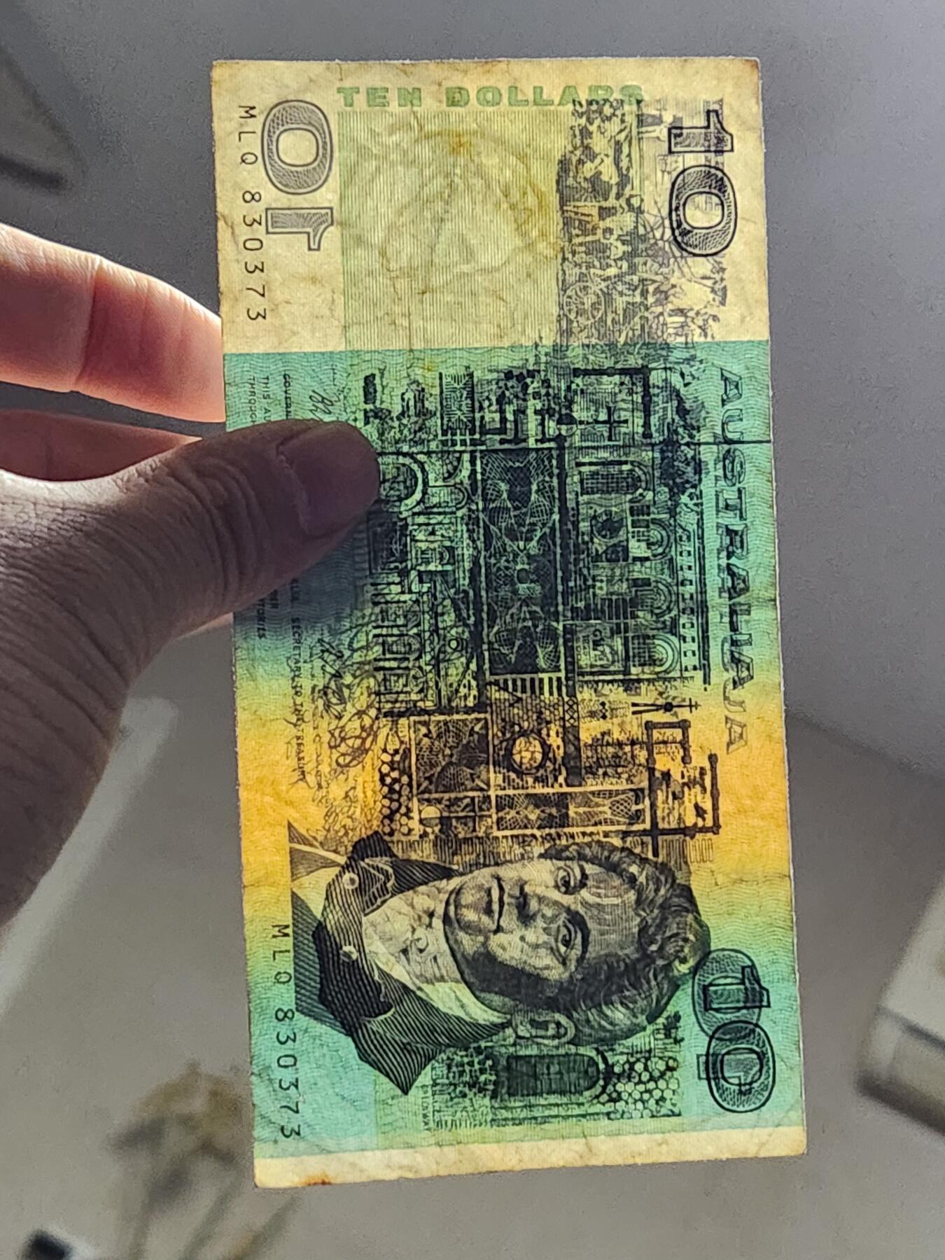 3月5号晚上8点 外国纸币自动截拍第34场 澳大利亚10原票