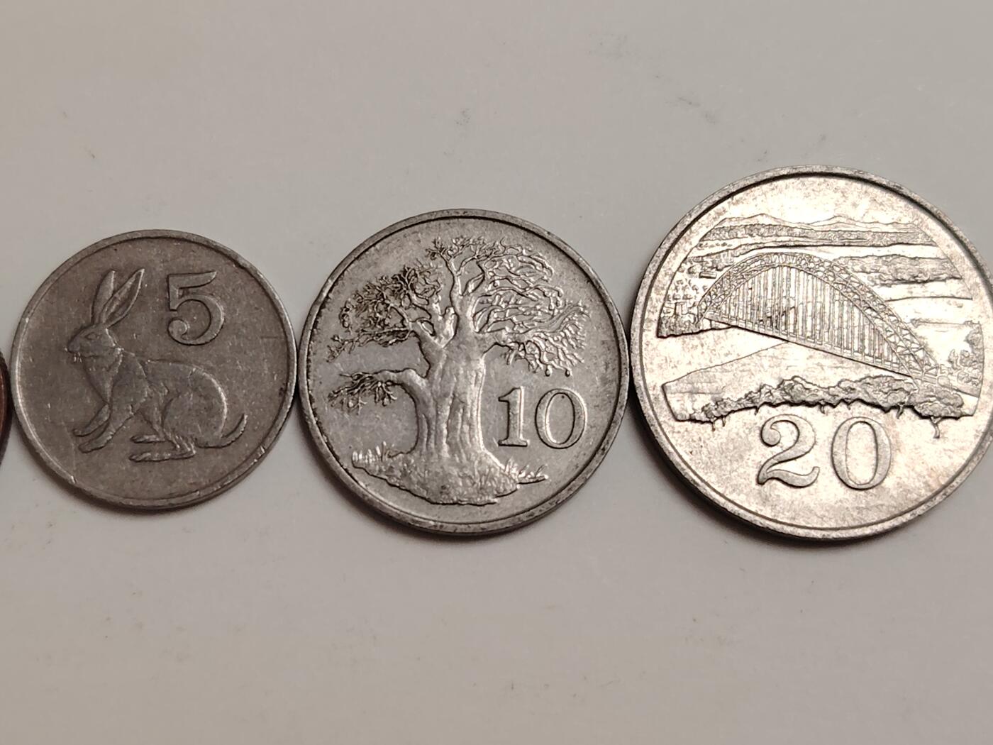 布加迪🐬～世界钱币(上海)🌾第 279 期 /  各国套币和散币 津巴布韦🇿🇼 7枚套币