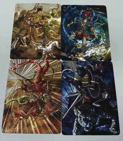 满赠PR！！龙虎卡牌-七七场（满200元包邮，无佣金，每周六结拍，欢迎送拍） - 粗闪4张 燎原焱卡 问道东方 黄子鉴  - 三反骨&钟馗